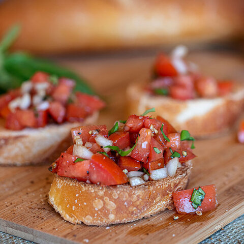 Tomato and Basil Bruschetta