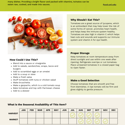 Handout - Tomatoes