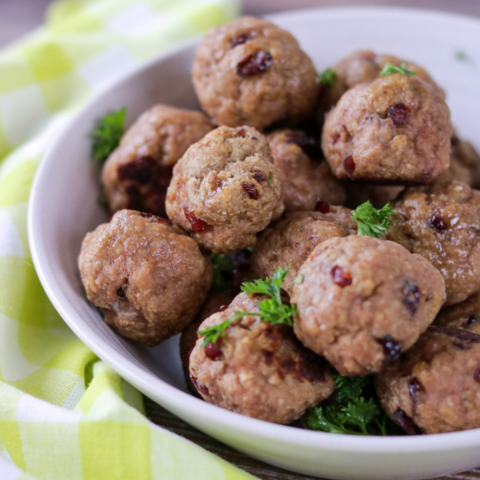 Turkey Cranberry Meatballs