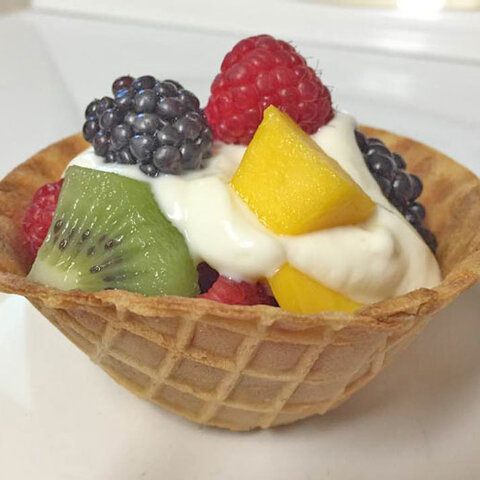 Creamy, Crunchy, Crispy Fruit Cup