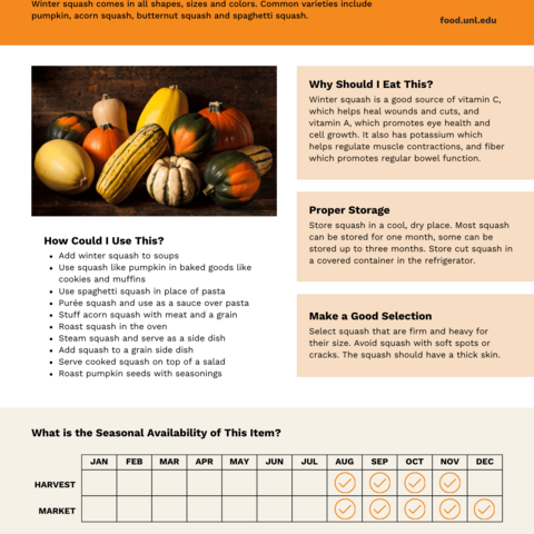 Handout - Winter Squash
