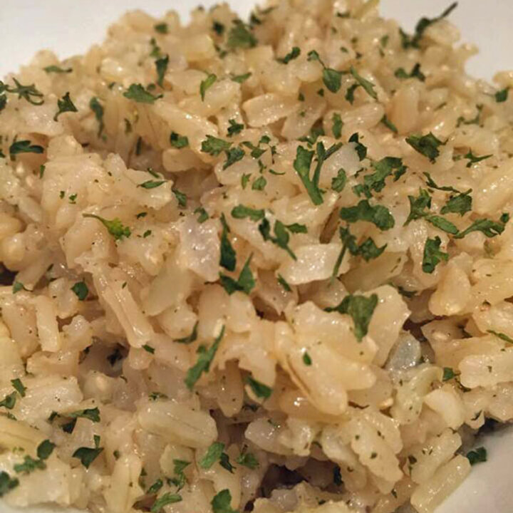 Quick Brown Rice Pilaf