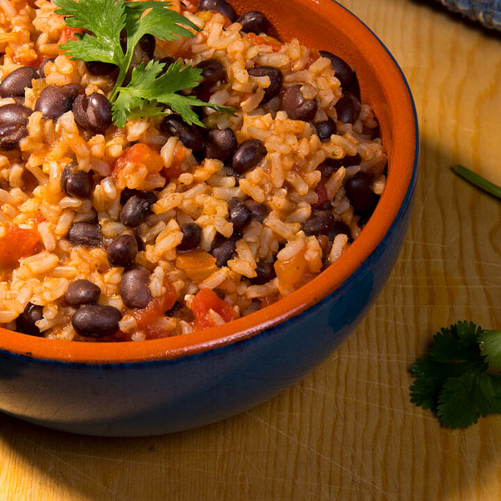 Super Quick Beans and Rice