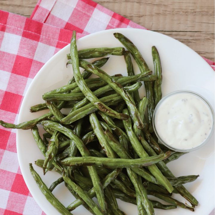 Air fried green beans