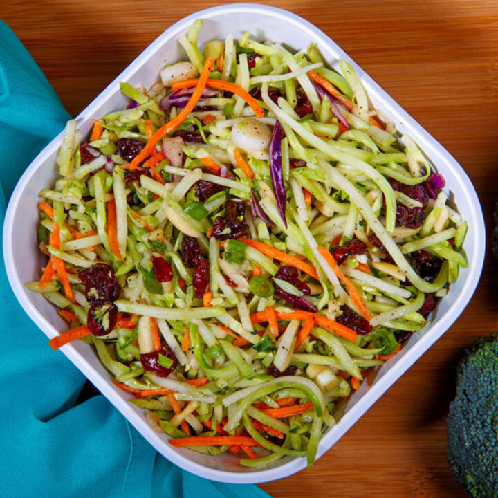 broccoli slaw with cranberries