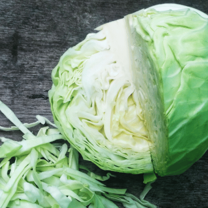 cabbage on a wooden table