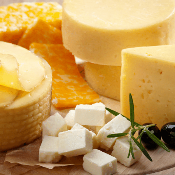 variety of cheeses