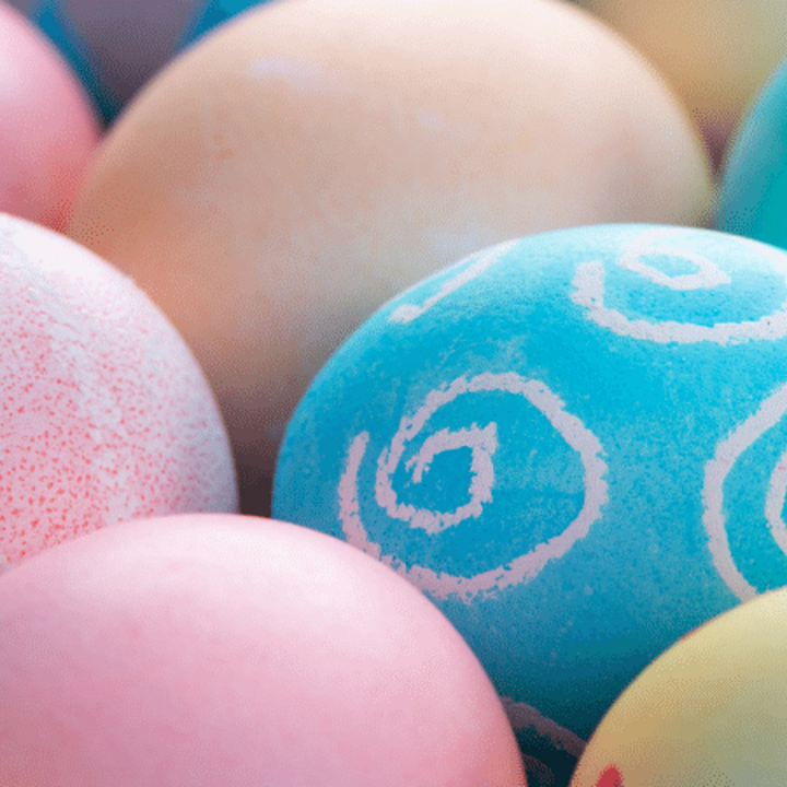 pastel colored Easter Eggs