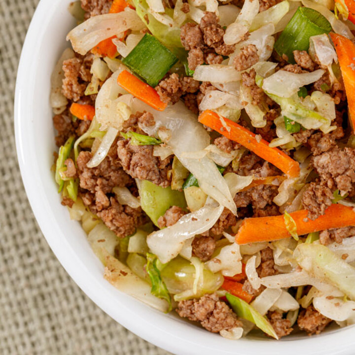 egg roll in a bowl