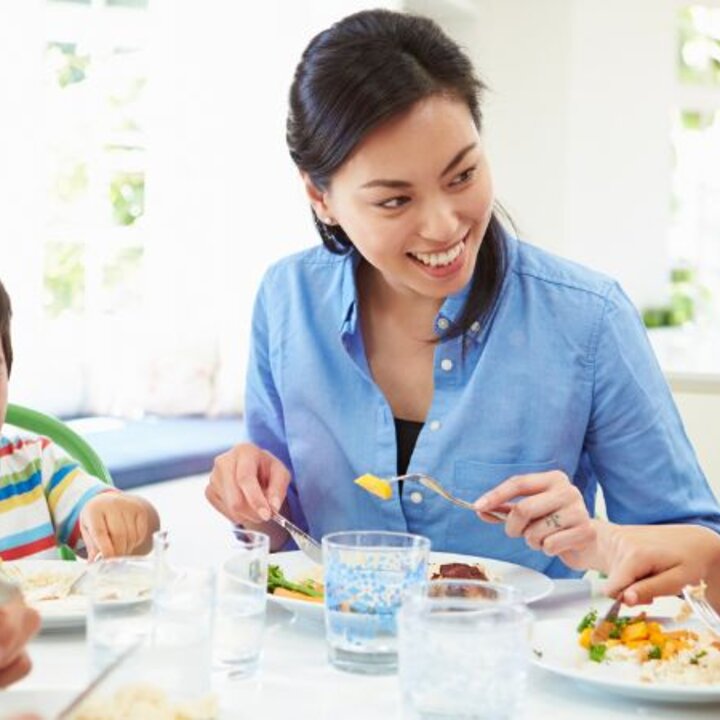 family at mealtime