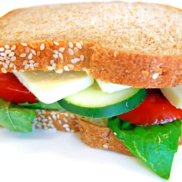 garden vegetable sandwich