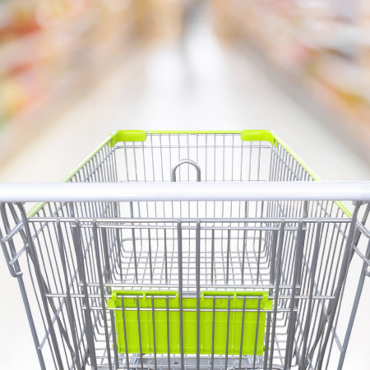 empty grocery cart