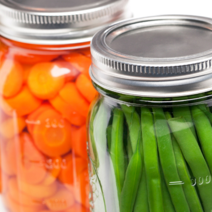 jars of home canned food