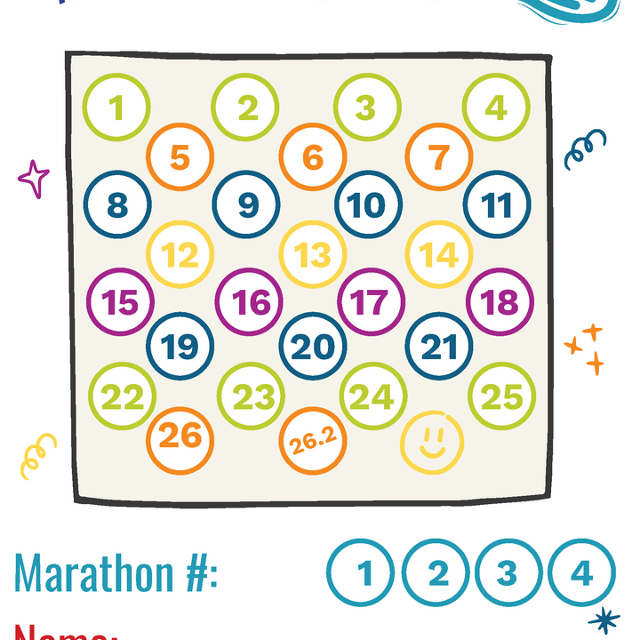Marathon Kids Summer Mileage Log