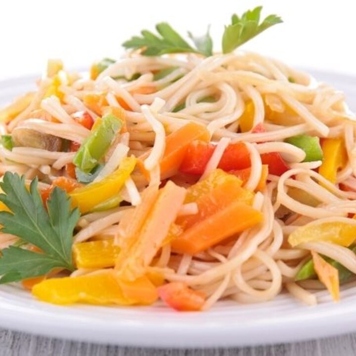 noodles and vegetables