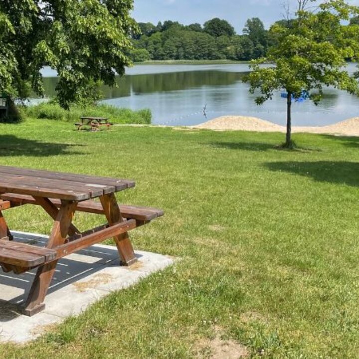 picnic table at a park