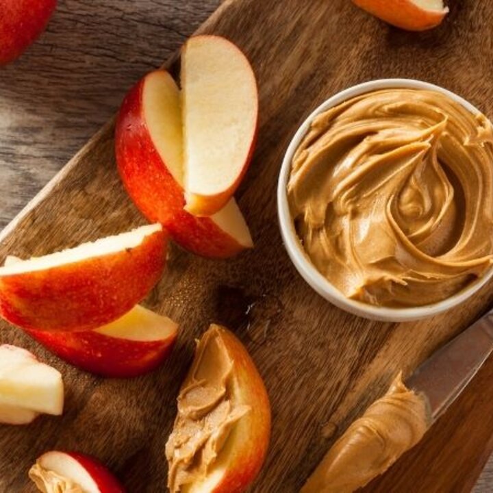 Peanut butter and apples