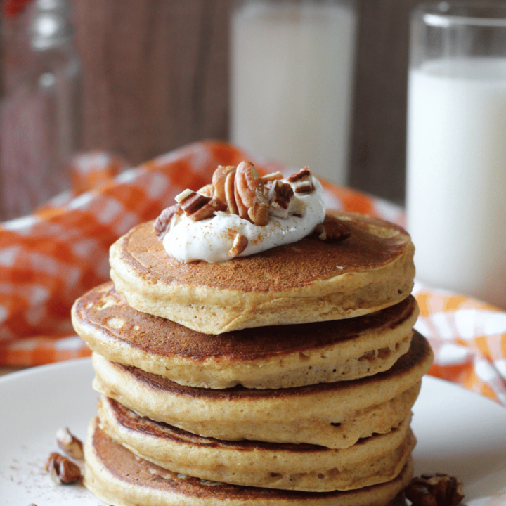 Pumpkin Pancake stack