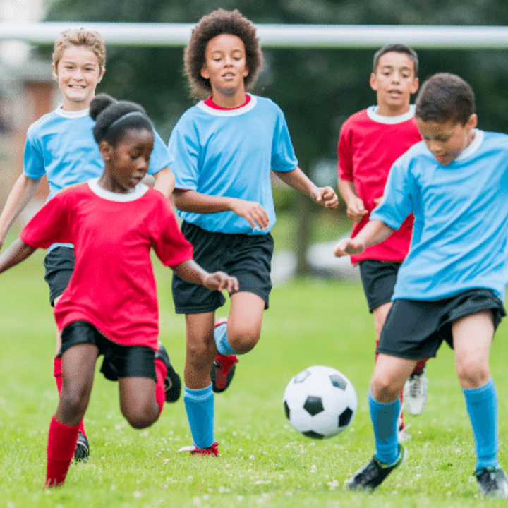 kids playing soccer