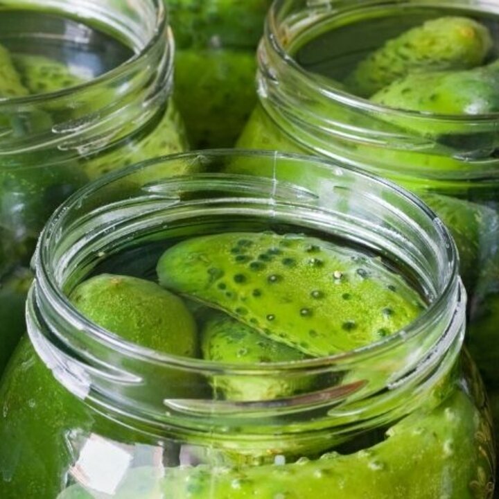 pickles in jars