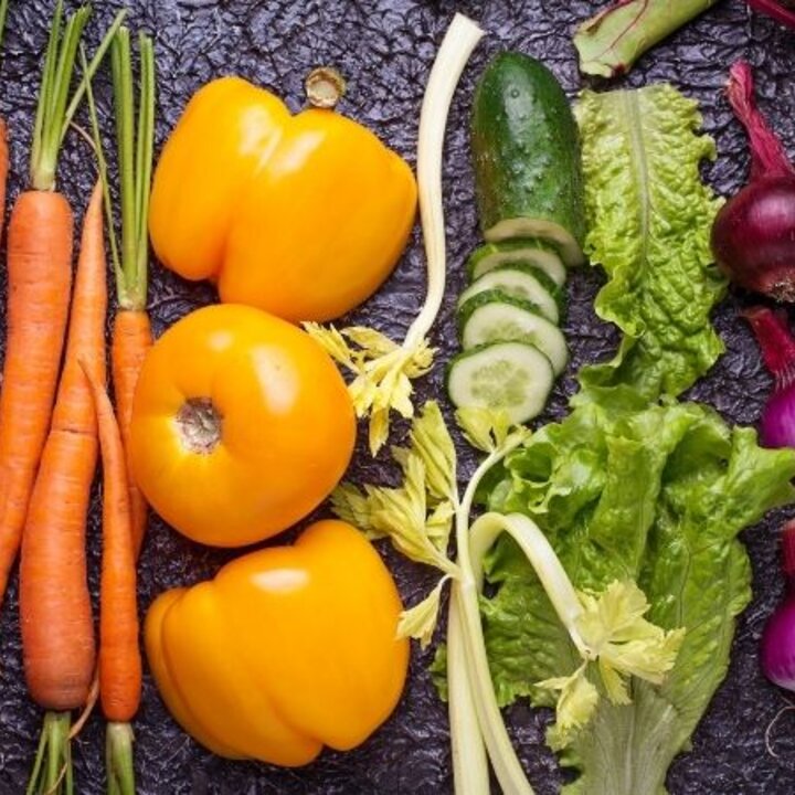 rainbow of vegetables