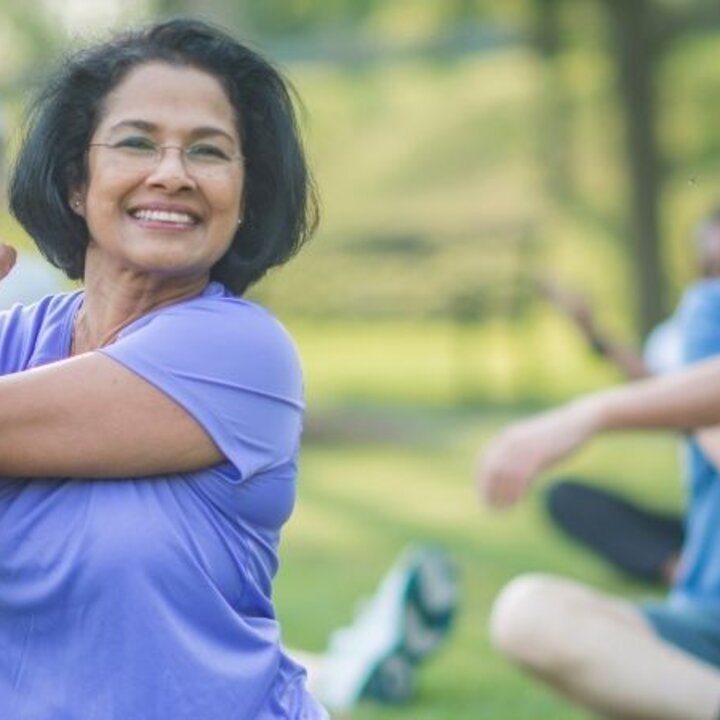 older adults stretching