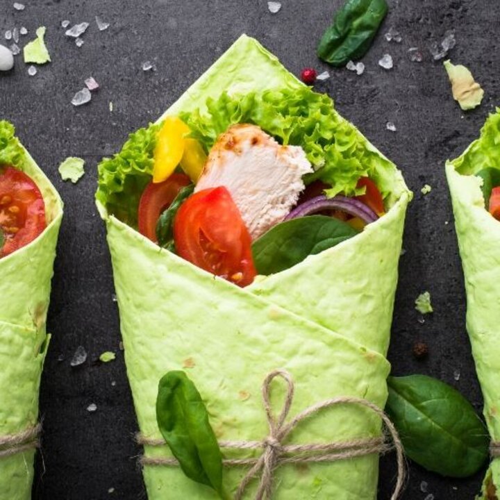 spring vegetable wraps