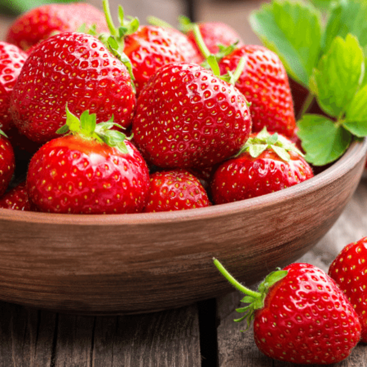 strawberries in a bowl