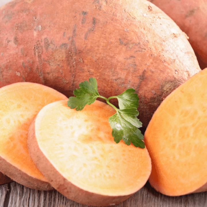 sweet potatoes on a table