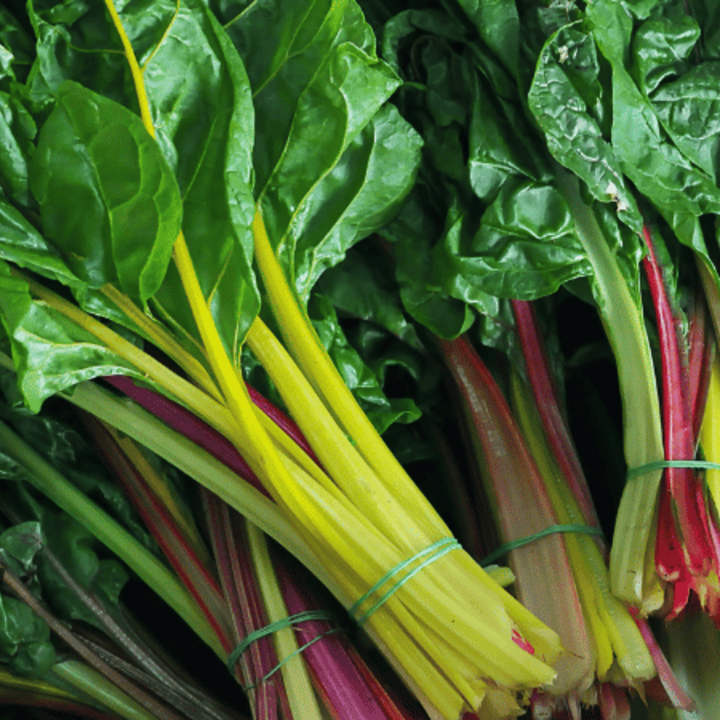 bunches of Swiss chard