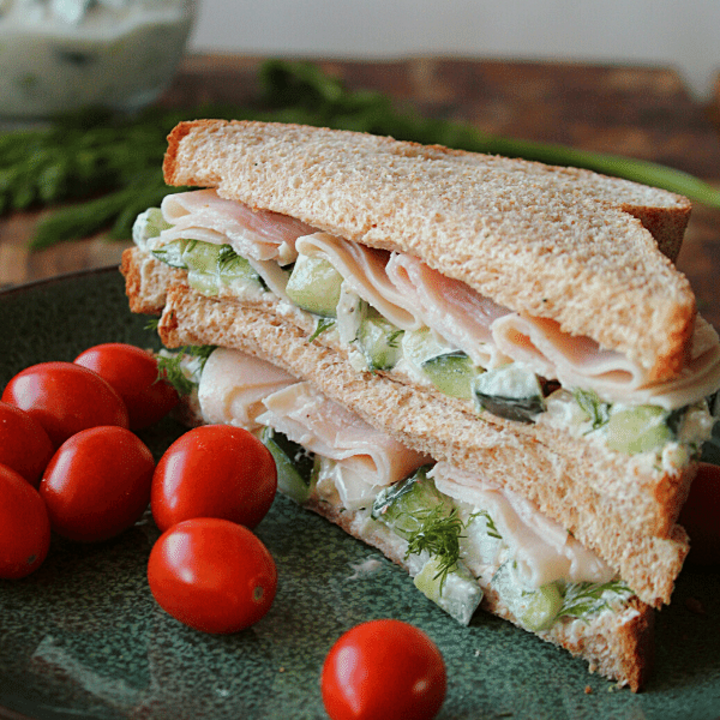 Turkey and Cucumber Sandwich