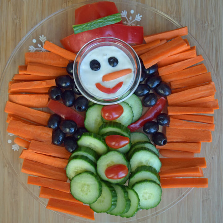 vegetable snowman