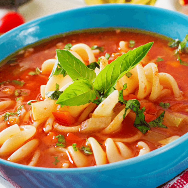 vegetable soup with pasta