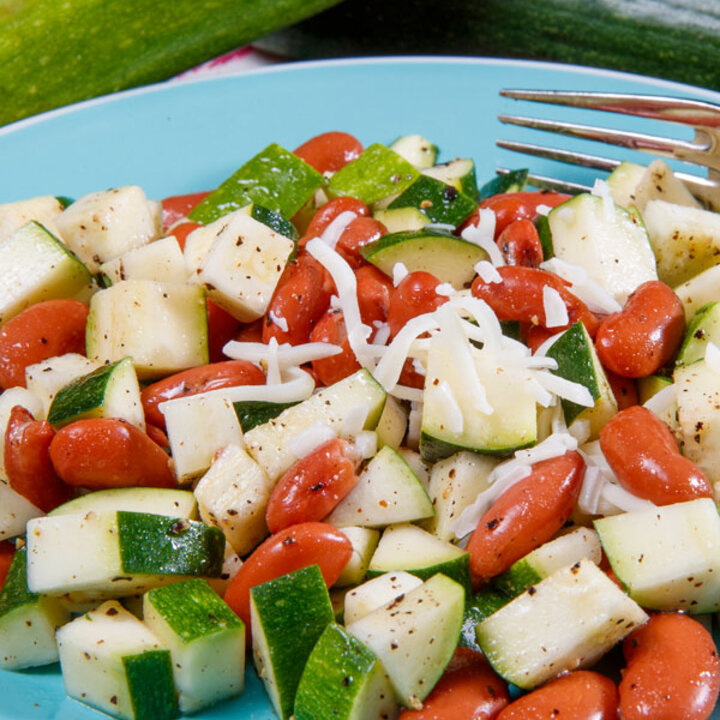 Zucchini and Kidney Bean Salad