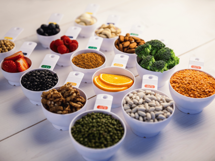 portion sizes of a variety of foods