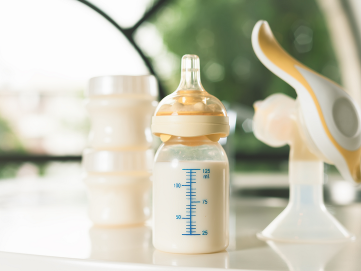 breastmilk in a bottle