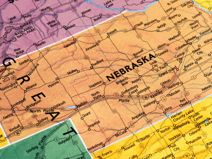 Map of Nebraska