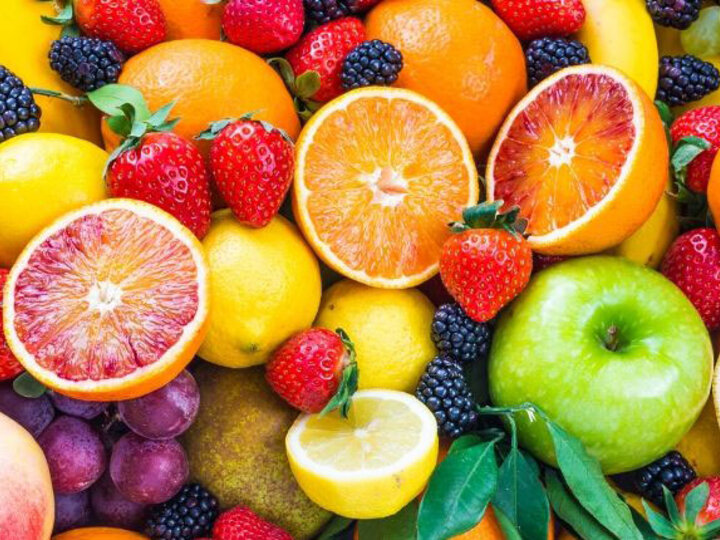 colorful fresh fruit