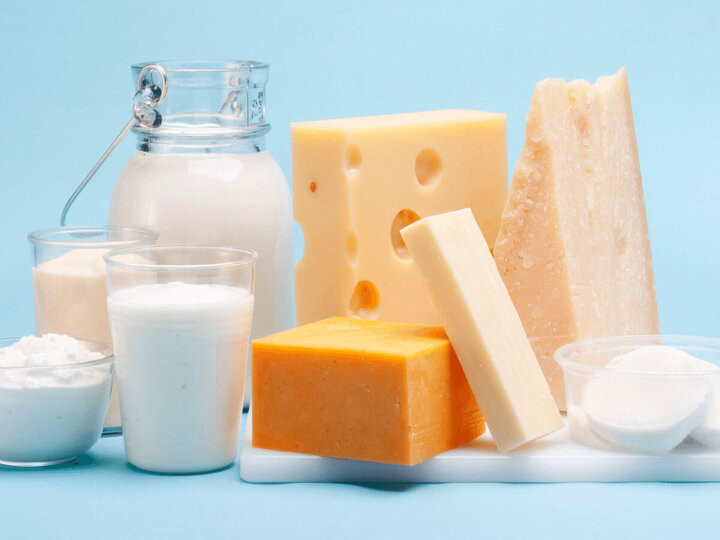 Selection of dairy products.