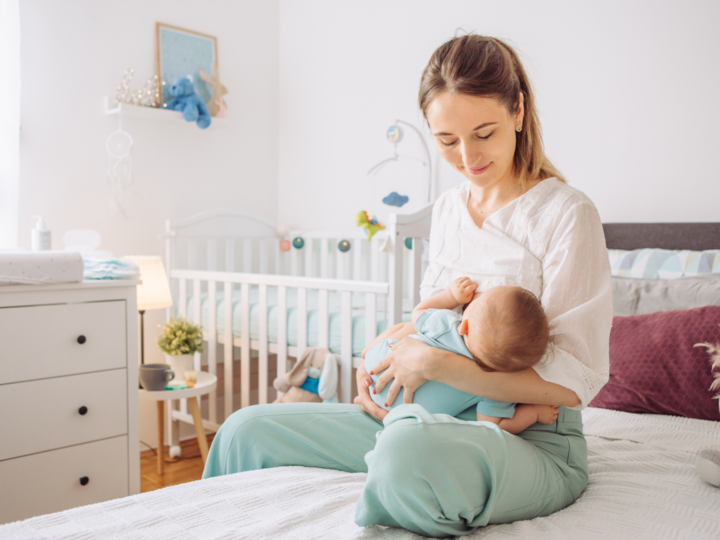 woman breastfeeding