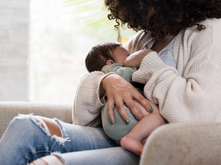 woman breastfeeding