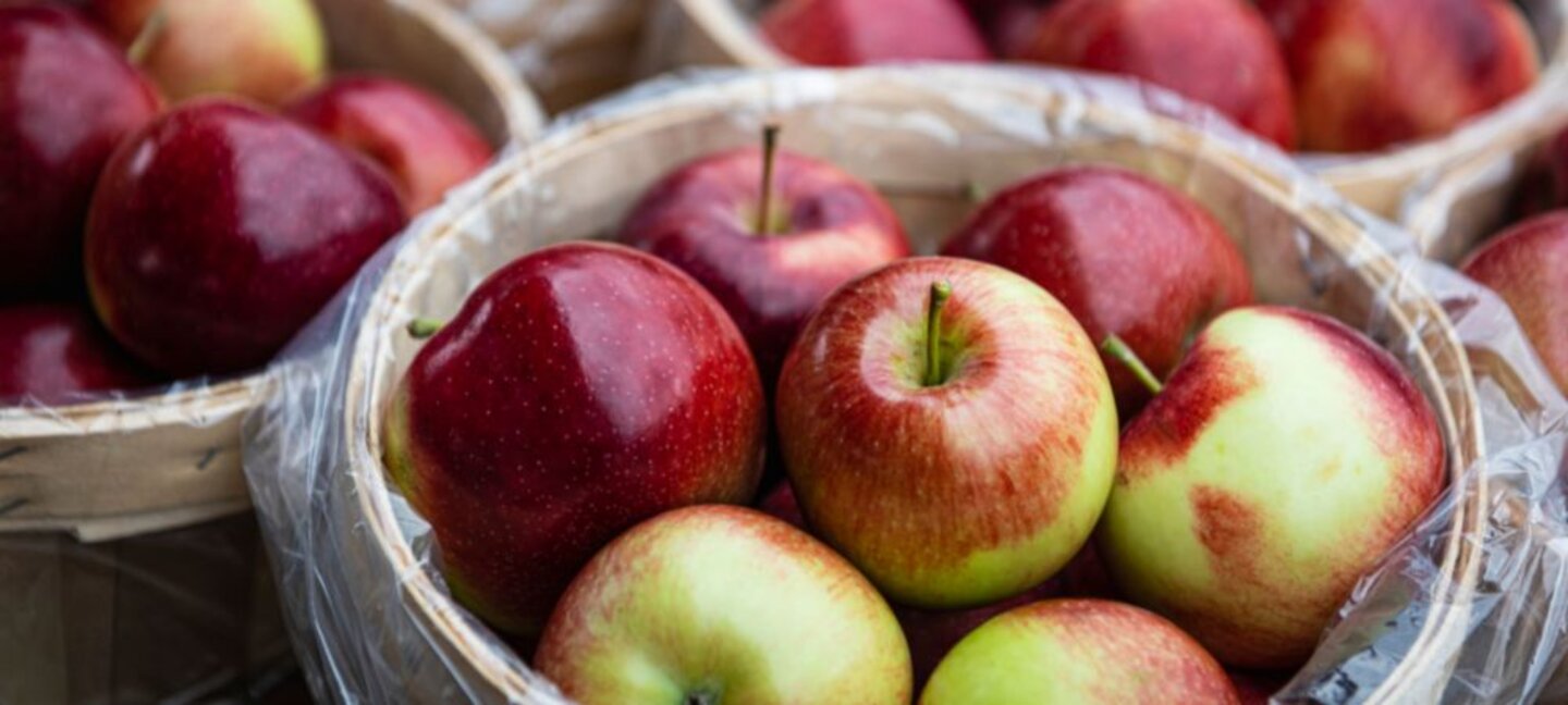 apples in a basket