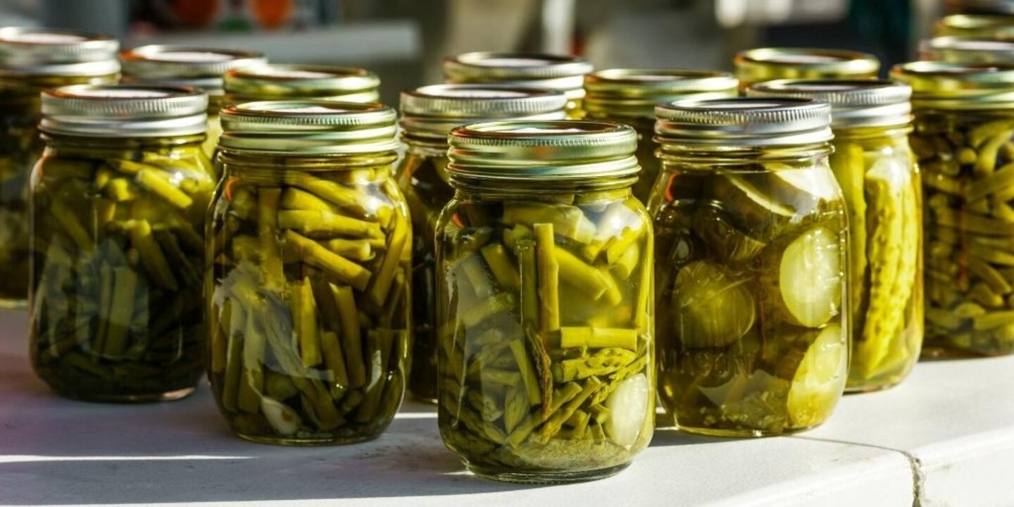 canned green vegetables