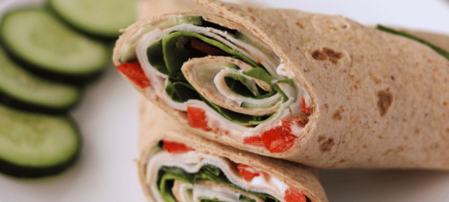 Cool as a cucumber whole grain wrap