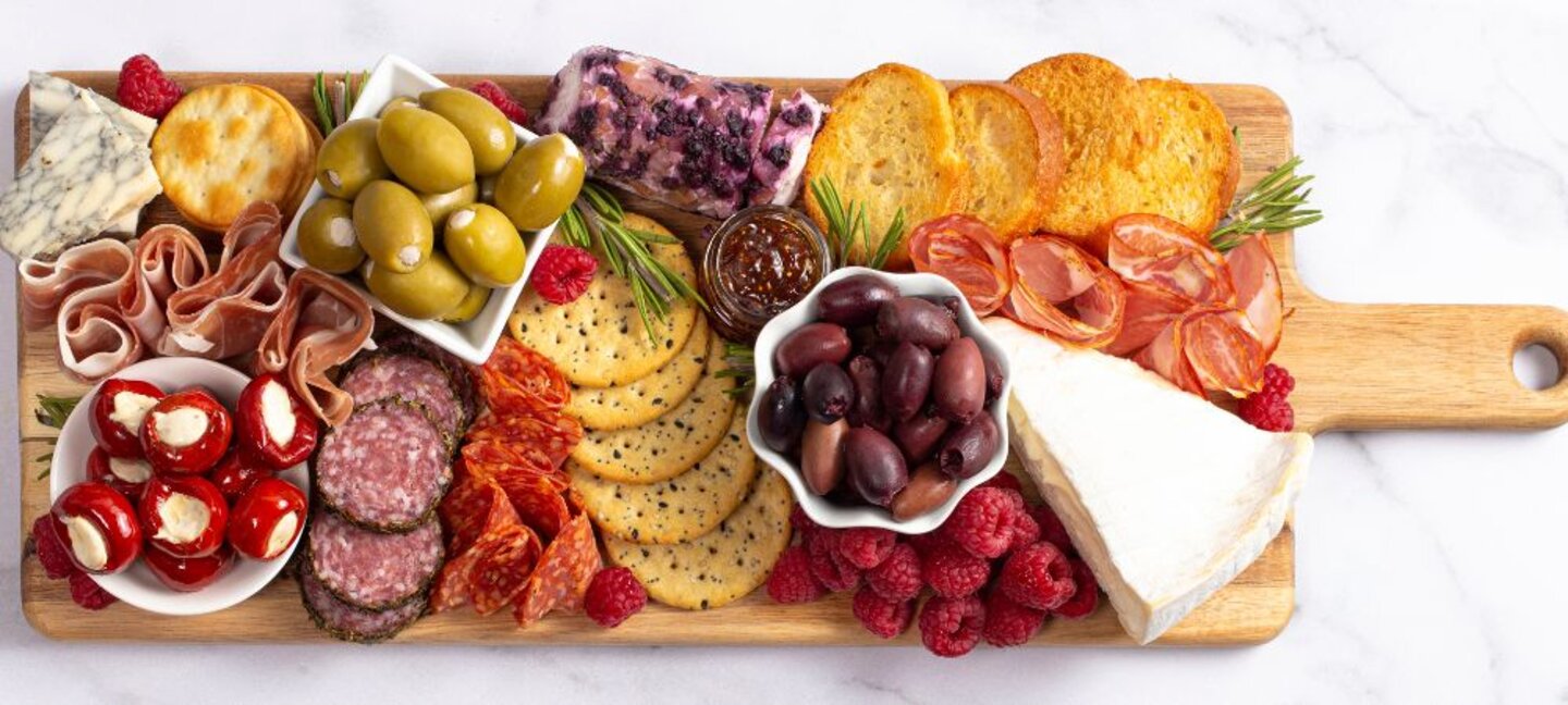 meat and cheese tray