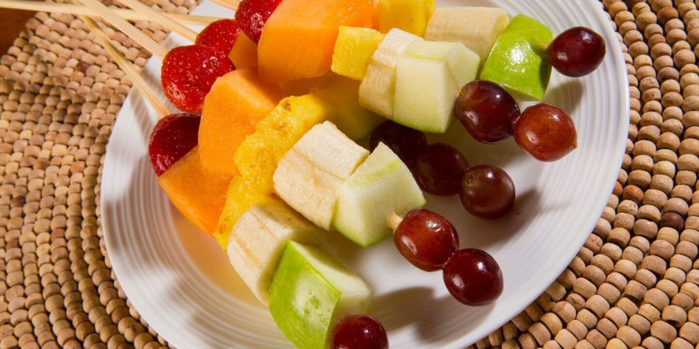 rainbow fruit kabobs