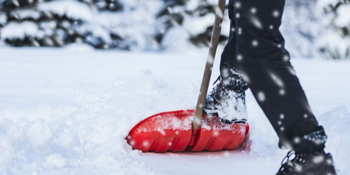 shoveling snow