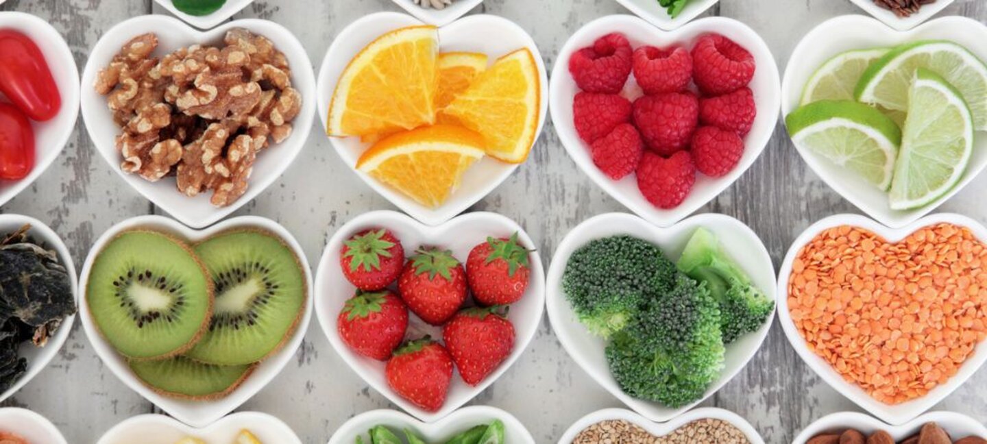 variety of healthy foods in bowls