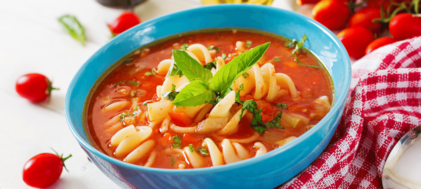 vegetable soup with pasta