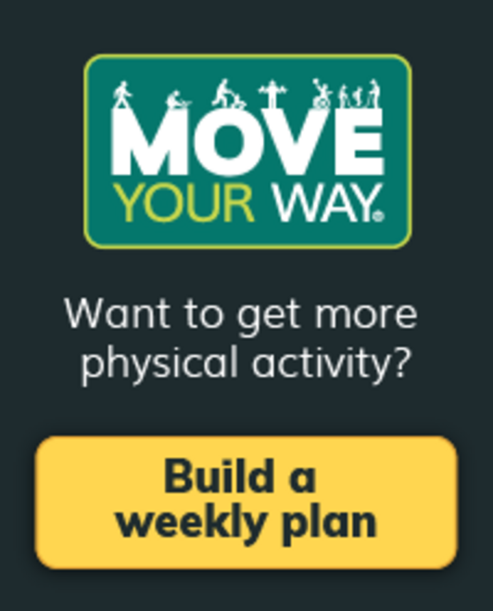 Move Your Way link: Want to get more physical activity? Build a weekly plan